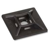 Abb Kabelbinder Holder, 28 X 28 Mm, Sort, Skruehul 5,7 Mm
