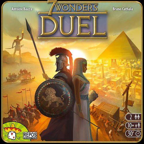Spil, 7 Wonders Duel Brætspil - Fra 10+