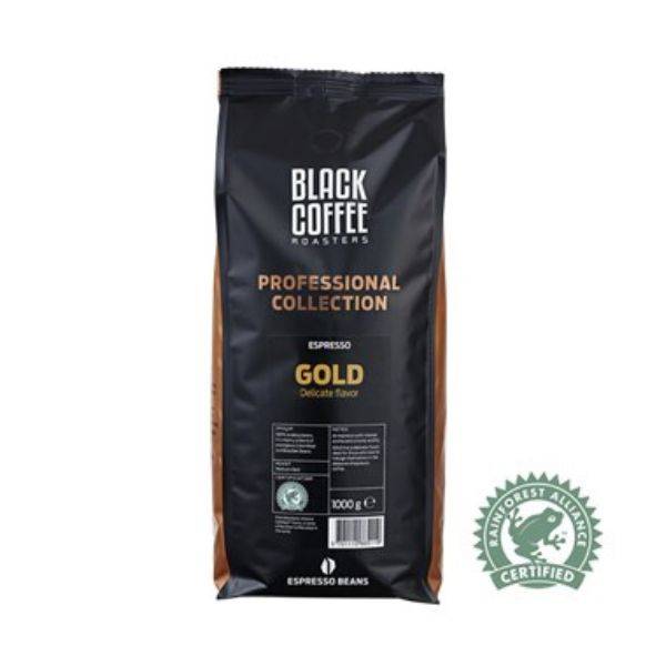 Sort Kaffe Risterier Pro Guld 1 Kg Hele Bønner - Black Coffee Roaster