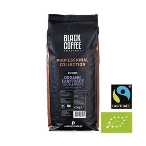 Sort Kaffe Rister Pro Dobbelt Rist Fairtrade 1kg Hele Bønner øko - Black Coffee Roaster