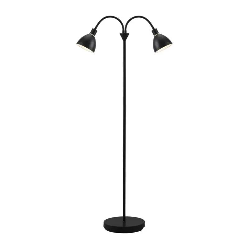 Nordlux Ray Double - Gulvlampe - Sort