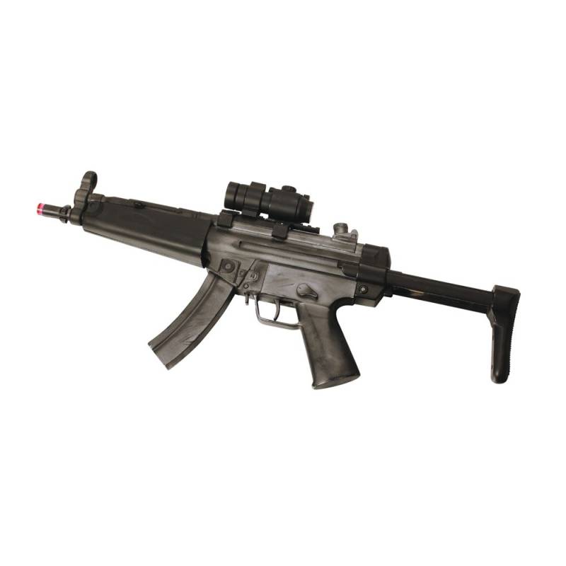 Mp5 A5 Elektronisk Maskingevær Med Lyd - Legetøjs Våben - Legekammeraten.dk