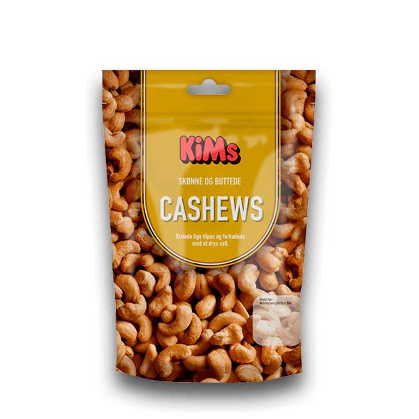 Kims Ristede & Saltede Cashew Nødder 80 G