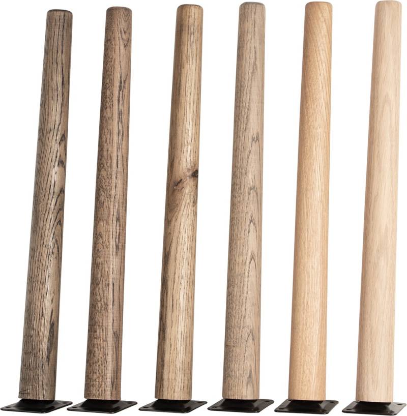 House Of Sander Conical Bordben Til Sofabord 3-Pak Mørk Smoked Olie D4 X H43 Cm