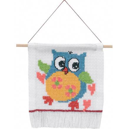 Permin Broderi Aida Til Kits Ugle 16x18cm
