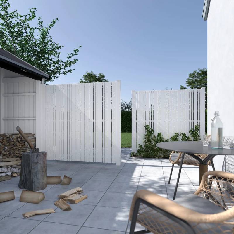 Tangent Terrassehegn I Hvid 180x140cm (bxh) - Fence-Line