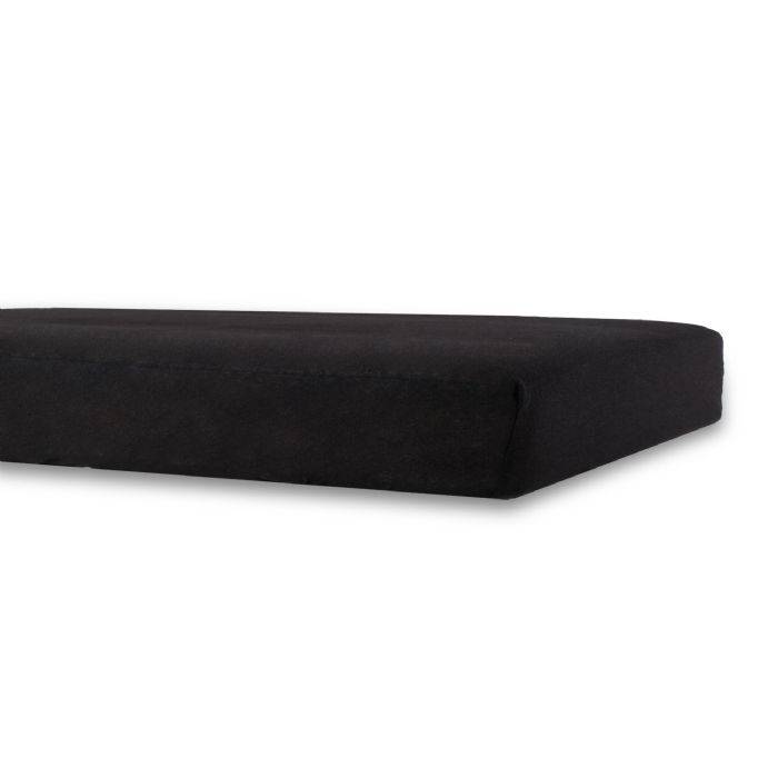 Lagen Til Barnevogn - 36x98 Cm - Sort Stræklagen - 100% Bomuld - Faconlagen Til Barnevognsmadras - Nordstrand Home