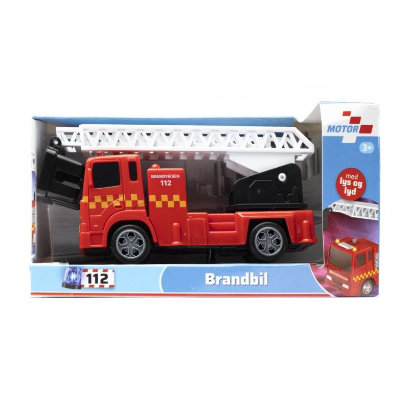 Brandbil Med Lys Og Lyd 14,5 Cm - Bog & Idé