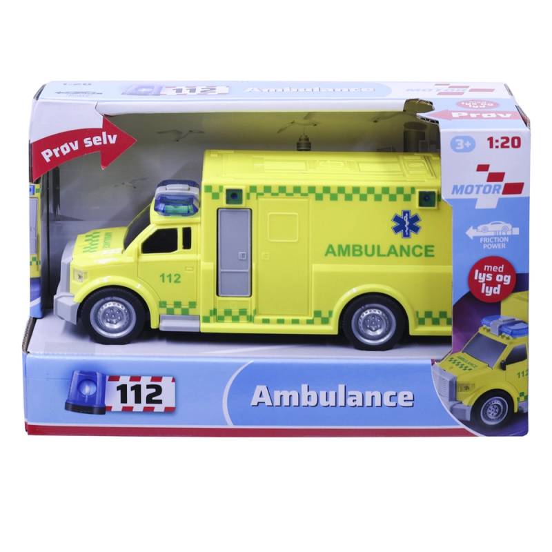 Ambulance Med Lys Og Lyd - Bog & Idé