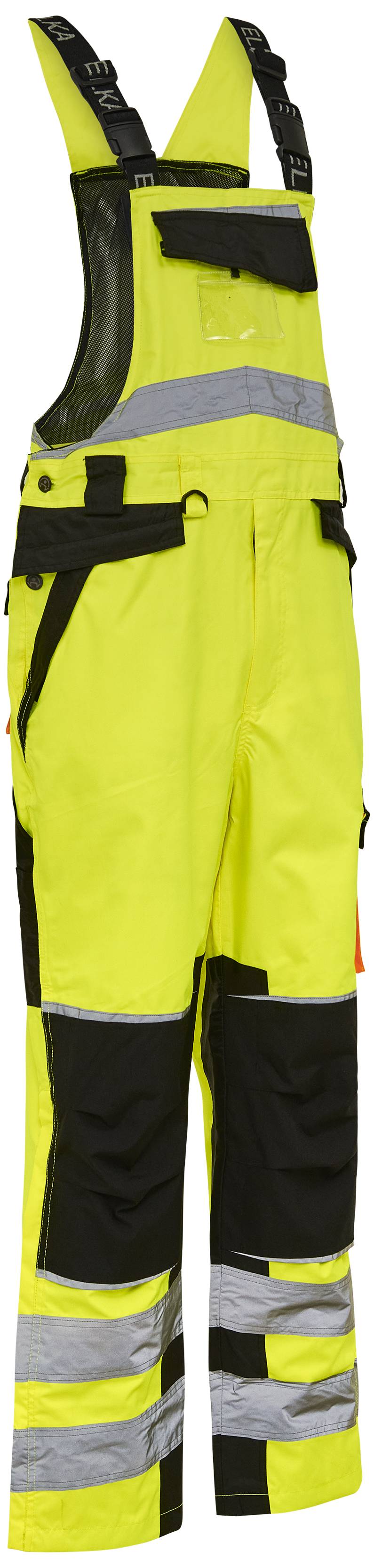Hi-Vis Overalls 089904r Gul/Sort Str. 4xl - Elka
