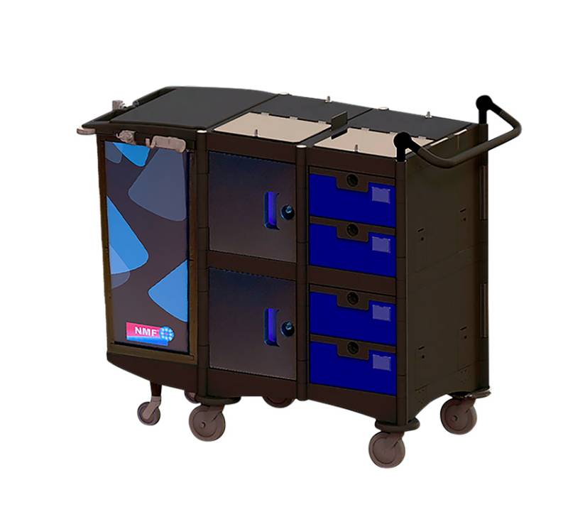 Nordic Recycle Trolly Large, Bæredygtig Rengøringsvogn - Nordisk Microfiber