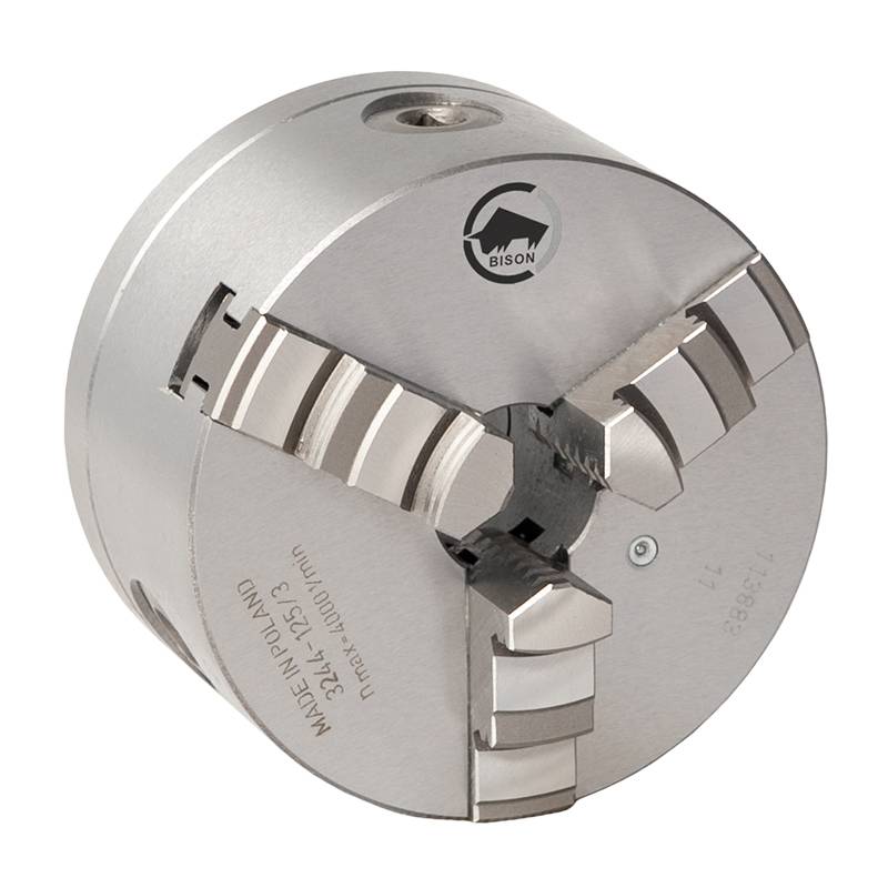 Bison 3-Bakket Centrerpatron ø250 Mm-Støbejern-Kegle 6-Din 55029-Camlock D1 Montering-3244-250-6 - Diesella