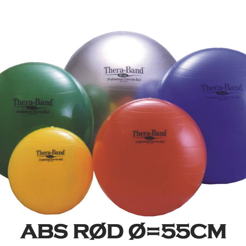Thera-Band Terapibold & Træningsbold 55cm Rød (inkl. Abs)