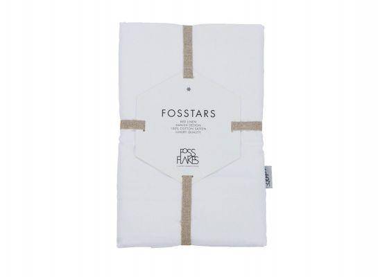 Betræk Til Fossflakes Knæ - Ankel Pude, Hvid Bomulds Satin, Oeko - Tex - Fossflakes - Pudebetræk Og Pyntebetræk - Buump