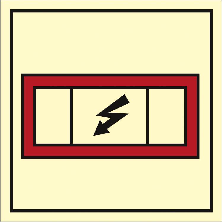 Emergency Switchboard  - Efterlysende Plast Hi150 - 150 X 150 Mm - Jo Safety