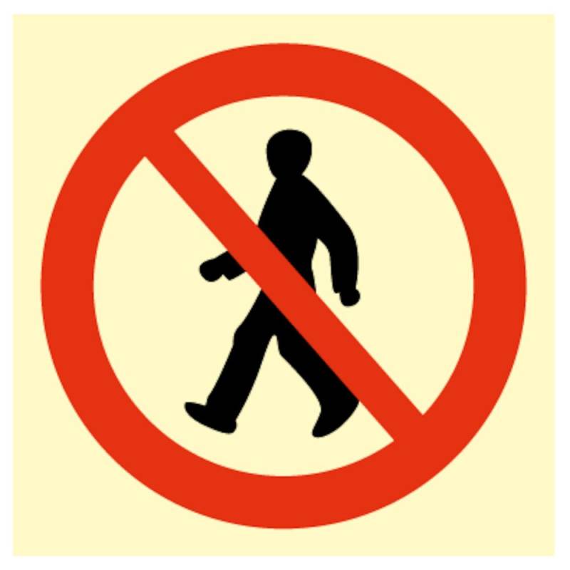 No Access  - Plast - 150 X 150 Mm - Jo Safety