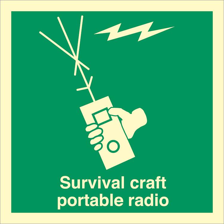 Survival Craft Portable Radio  - Efterlysende Plast Hi150 - 150 X 150 Mm - Jo Safety