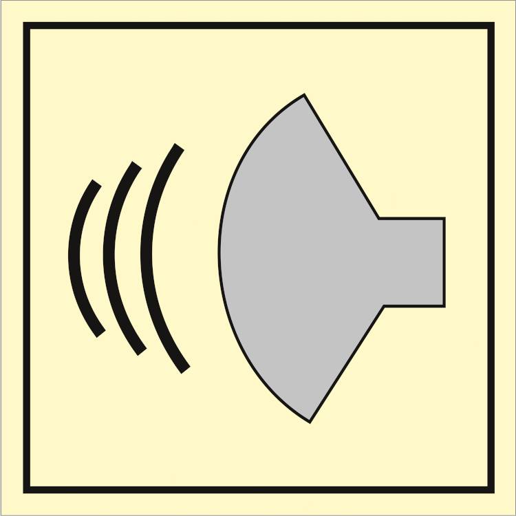 Pa- Speaker For Alarms And   - Efterlysende Vinyl Hi150 - 150 X 150 Mm - Jo Safety