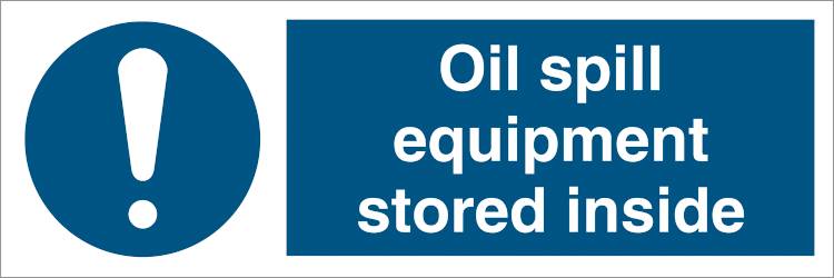 Oil Spill Equipment Stored Inside  - Plast - 100 X 300 Mm - Jo Safety