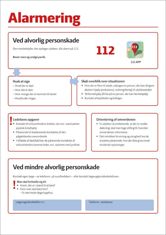 Alarmerings-Skilt - Refleks Alu-Sandwichplade 3 Mm - 594 X 420 Mm - Jo Safety