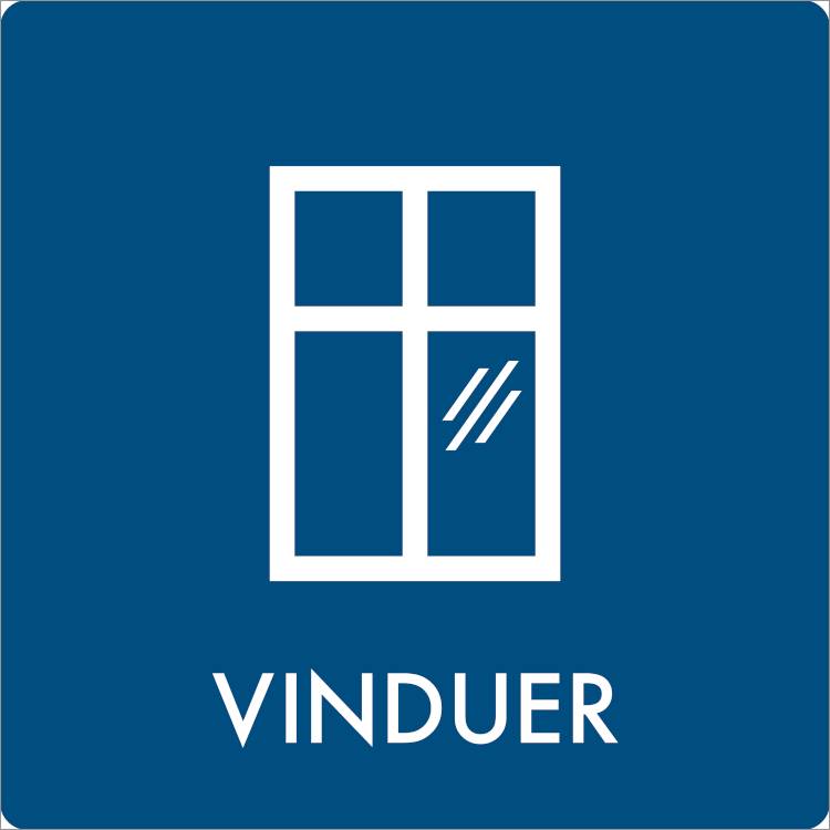 Affaldsskilt Vinduer Refleks Alu. 240 X 240 Mm Af3911ra240x240 - Jo Safety