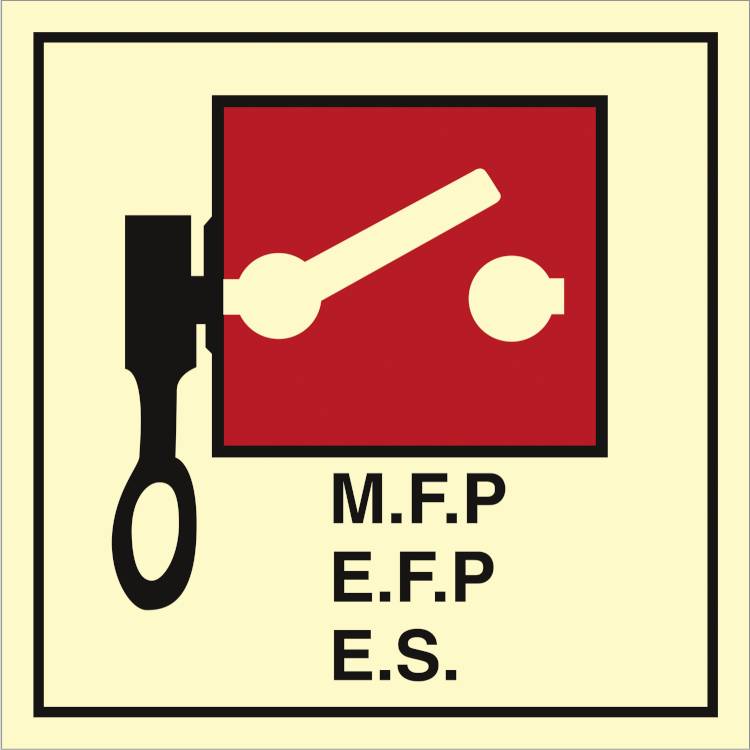 Remote Controlled Firepumps Or Emergency Switches  - Efterlysende Plast Hi150 - 150 X 150 Mm - Jo Safety