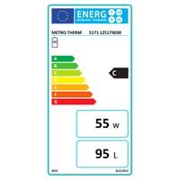 Varmtvandsbeholder, 95 Liter, 3/4" Spiral, Type 5171 - Metro Therm