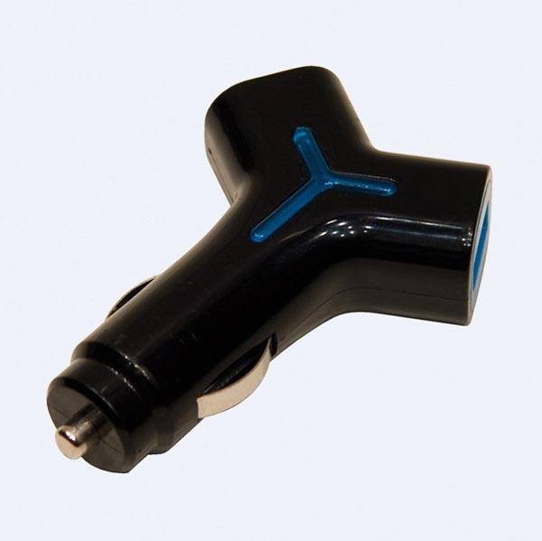 Twin Usb Lader Til Bil - 1x 800ma + 1x2100ma