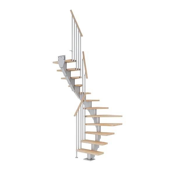 Dolle Frankfurt Halvsving Pearl Grey-Classic Iii-Olieret Bøg-75-11 - Lodret Højde Op Til 258 Cm