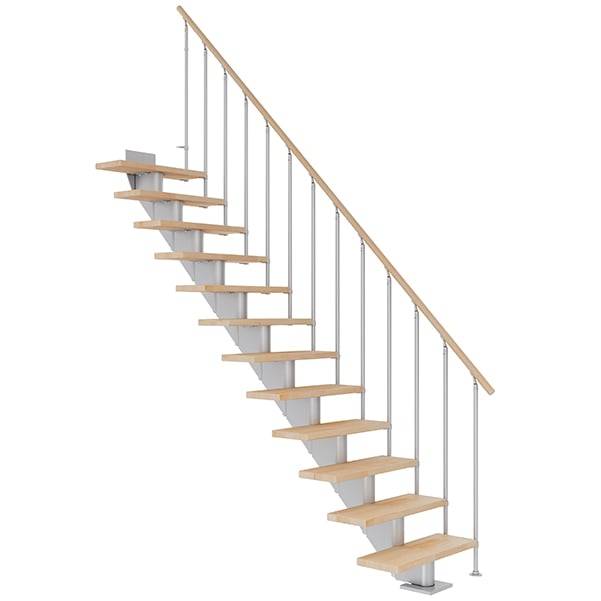 Dolle Hamburg Ligeløb Pearl Grey-Classic Ii-Olieret Bøg-75-11 - Lodret Højde Op Til 258 Cm