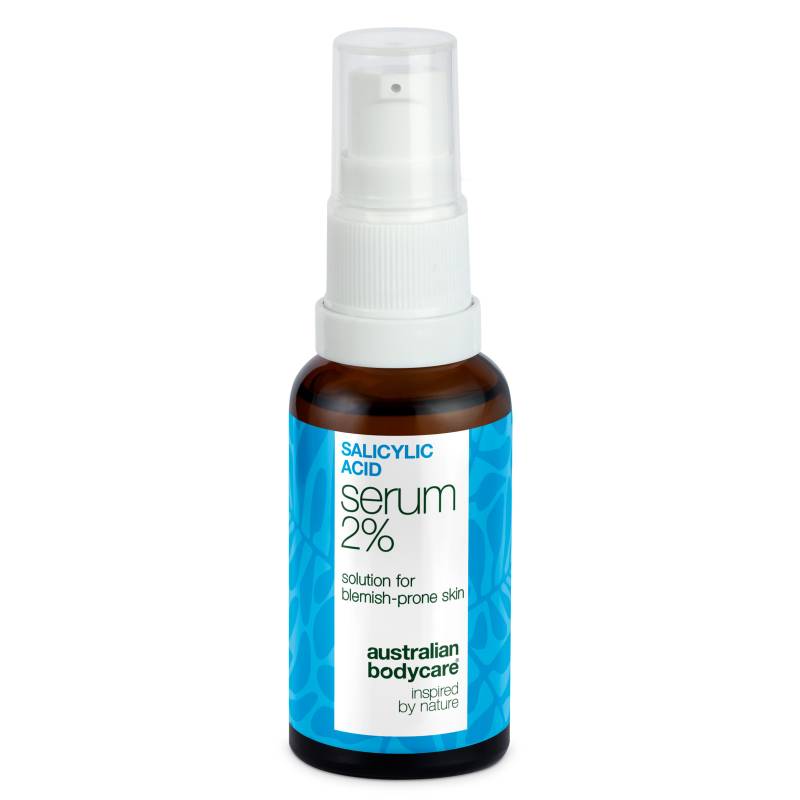 Serum Mod Bumser, Hudorme Og Uren Hud  -  Salicylsyre 2â€¯% â€” Serum Mod Bumser Og Fedtet Hud. Renser Porer Og Dæmper Udbrud. Med Salicylsyre 2â€¯%, Zinc Pca, Grøn Te Og Hyaluronsyre. - 2 Stk. - Australian Bodycare