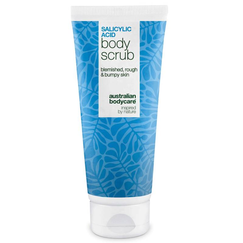 Body Scrub Med Salicylsyre Til Uren Hud På Kroppen  -  Giver Glattere Hud â€” Body Scrub Med Salicylsyre Fjerner Døde Hudceller, Bumser Og Tilstoppede Porer. Indeholder Salicylsyre, Glykolsyre & Glycerin - 2 Stk. - Australian Bodycare