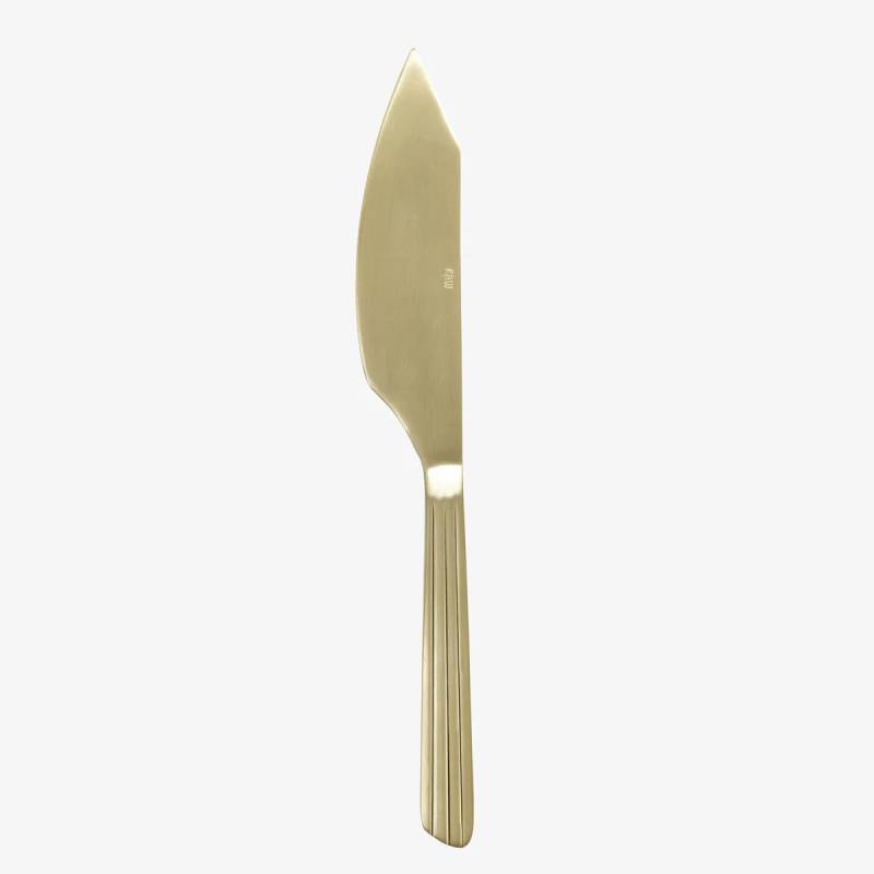 Raw Kagekniv Champagne Guld Farvet Belægning - Aida Design
