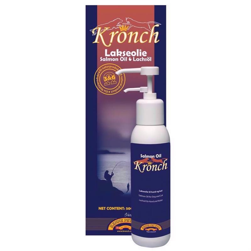 Kronch Lakseolie Til Hund, 500ml