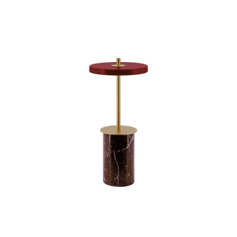 Asteria Move Mini Bordlampe Rød Marmor - Umage