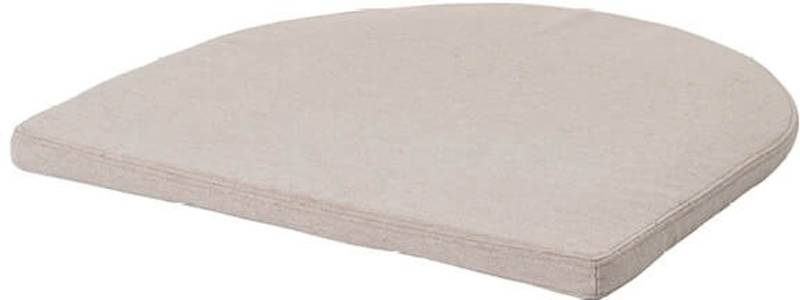 Sædehynde Til Spisestuestol Kristina Dam Bauhaus Beige Stof 48x51x3 Cm