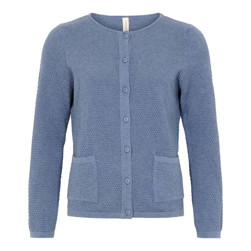 Skovhuus Kvinde Isabella Cardigan Blue Melange Xl