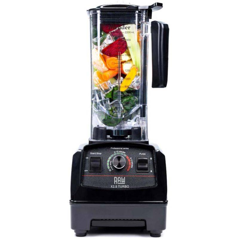 Raw Blender X 2.5 Turbo Black 2.5hp 2.2l - 1800w