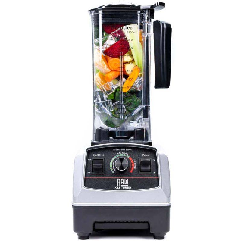 Raw Blender X 2.5 Turbo Silver 2.5hp 2.2l - 1800w