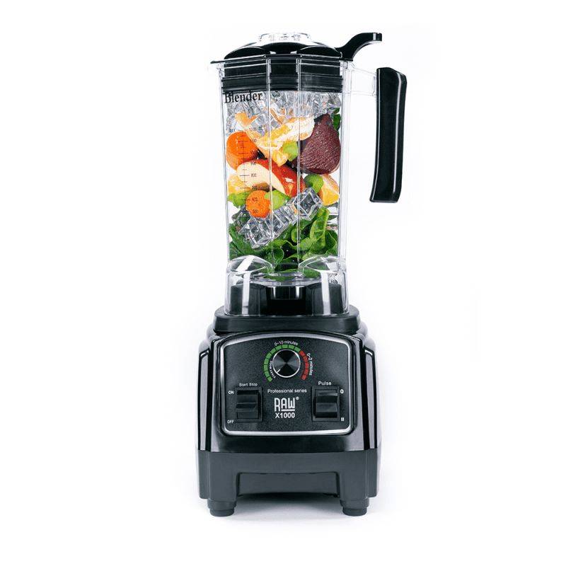 Raw Blender X1000 Black 1.3hp 1.2l - 1000w