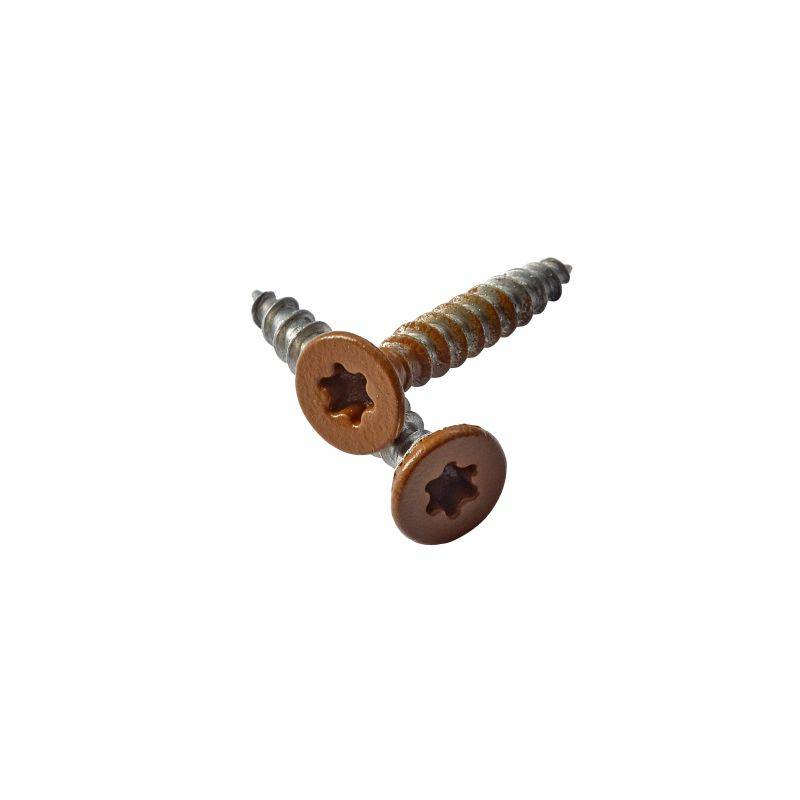 Wimex Coverskrue Jordbrun (ral 8025m) 4,0 X 40 Mm, 50 Stk. Pr. Pakke