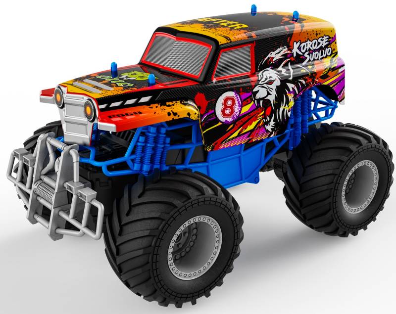 Fjernstyret Monstertruck Suoluo 2.4g 1:18 Model 3 - Megaleg