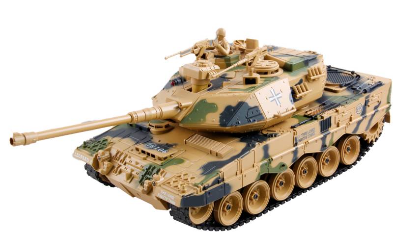 Zegan German Leopard 2 Fjernstyret Airsoft Tank  1:18, 2.4g