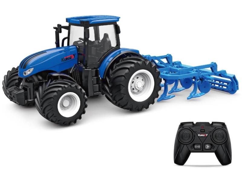 Fjernstyret Traktor M/Pløj 1:24 Alloy 2.4g - Korody