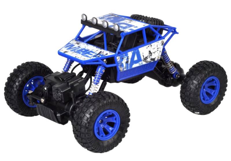 Rock Rover Fjernstyret 4wd Crawler 1:18 2.4g, Blå - Zegan