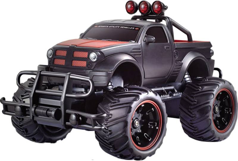 Fjernstyret Monster Truck Off-Road 1:20 Sort - Megaleg