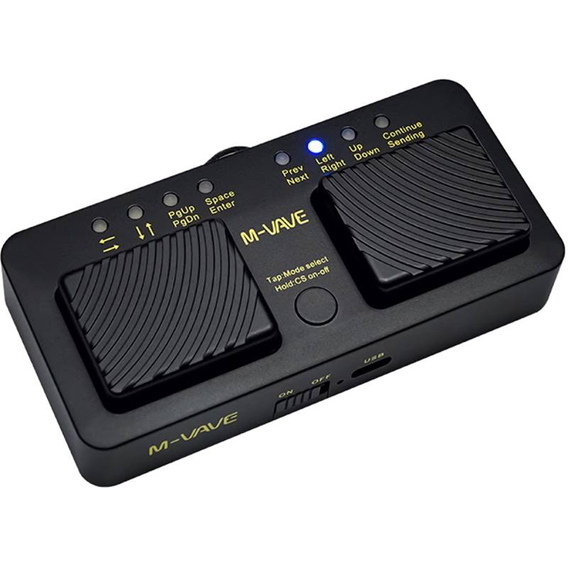 M-Vave Cube Turner Pro Bluetooth-Fuãÿpedal Für Noten/Texte
