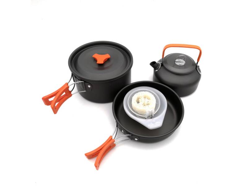 Lome Camping - Grydesæt I Aluminium - 3 Stk.