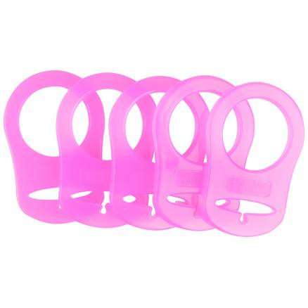 Infinity Hearts Suttekæde Adapter Lyserød 5x3cm - 5 Stk
