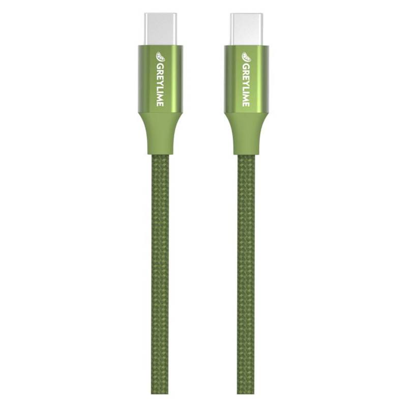 Greylime Braided Usb-C Til Usb-C Kabel Grøn 2 M